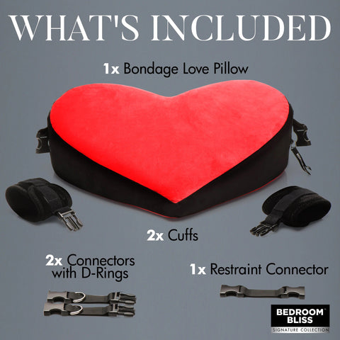 Bondage Love Pillow - Black/red Bondage Love Pillow - Black/red
