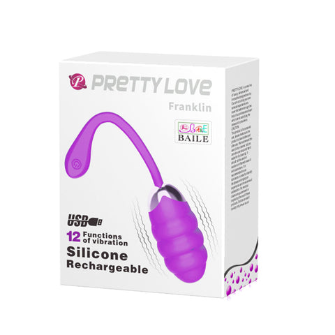 Pretty Love Franklin Rechargeable Egg Vibe - Purple Pretty Love Franklin Rechargeable Egg Vibe - Purple