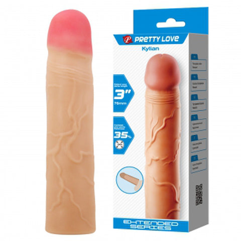 Kylian Extended Penis Sleeve - Light Kylian Extended Penis Sleeve - Light