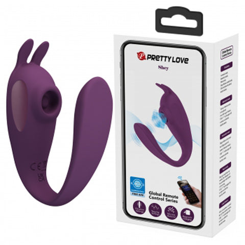 Shey Global App Control Vibrator - Purple Shey Global App Control Vibrator - Purple