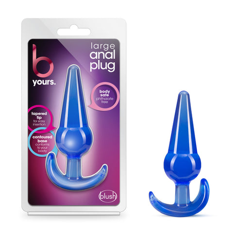 B Yours - Large Anal Plug - Blue B Yours - Large Anal Plug - Blue