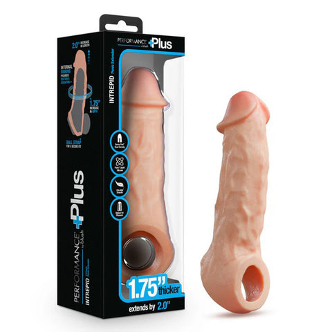 Performance Plus Intrepid 2 Inch Silicone Penis Xtender Beige Performance Plus Intrepid 2 Inch Silicone Penis Xtender Beige