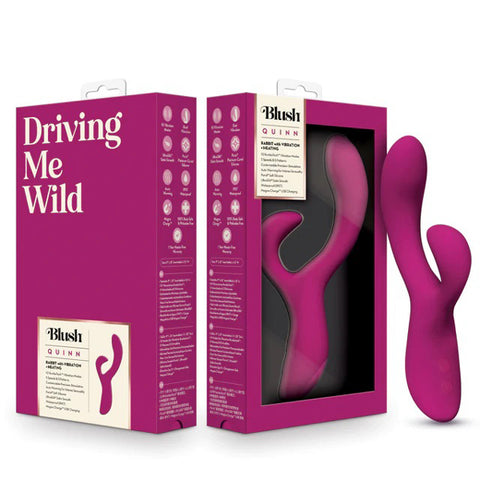 Blush Quinn Rabbit Vibrator Burgundy Blush Quinn Rabbit Vibrator Burgundy