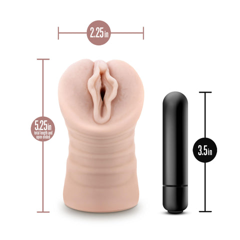 Enlust - Destini - Vibrating Stroker - Beige Enlust - Destini - Vibrating Stroker - Beige