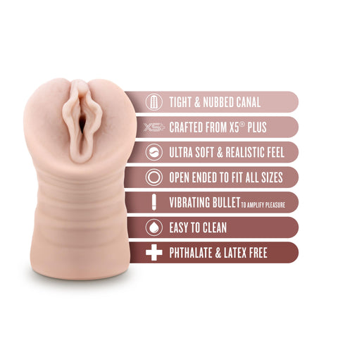Enlust - Destini - Vibrating Stroker - Beige Enlust - Destini - Vibrating Stroker - Beige