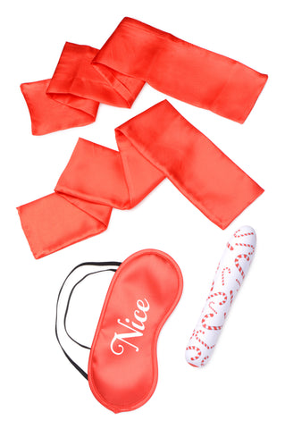 Bang - Naughty Holiday Kit - Wrist Ties XL Bullet  and Blindfold Bang - Naughty Holiday Kit - Wrist Ties XL Bullet  and Blindfold