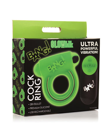 Glow in the Dark Cock Ring - Green Glow in the Dark Cock Ring - Green