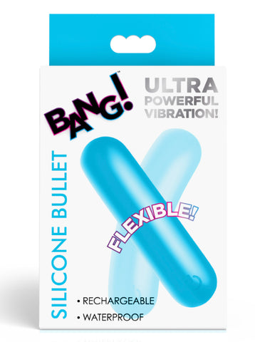 Flexible Silicone Bullet - Blue Flexible Silicone Bullet - Blue