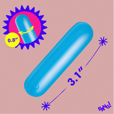 Flexible Silicone Bullet - Blue Flexible Silicone Bullet - Blue