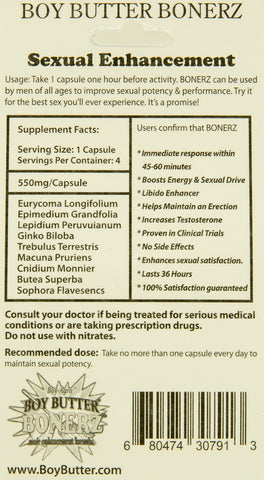 Boy-Agra Boy Butter Bonerz - Male Enhancement 4 Pack Boy-Agra Boy Butter Bonerz - Male Enhancement 4 Pack