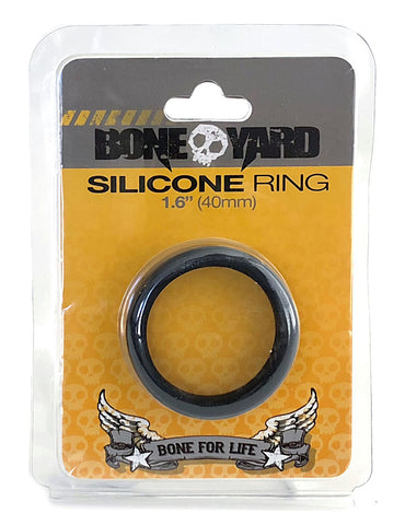 Boneyard Silicone Ring 1.6 Inch 40mm - Black Boneyard Silicone Ring 1.6 Inch 40mm - Black