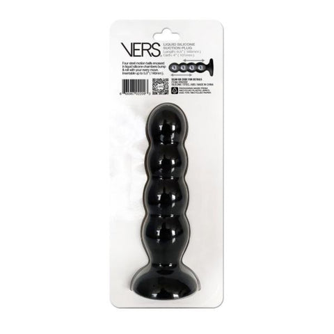 Vers Liquid Silicone Suction Plug - Black Vers Liquid Silicone Suction Plug - Black