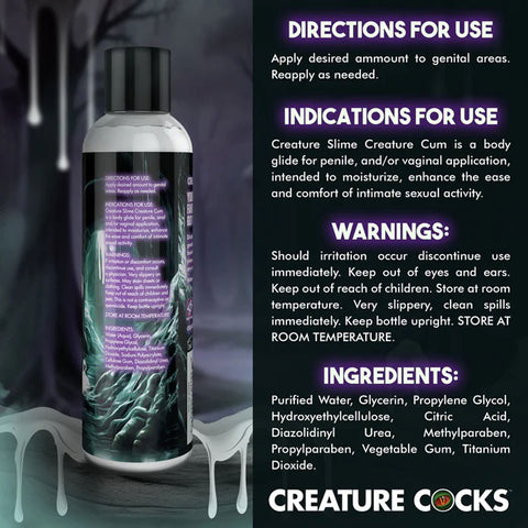 8oz Creature Slime Creature Cum Unscented Jizz  - Lubricant - Clear 8oz Creature Slime Creature Cum Unscented Jizz  - Lubricant - Clear