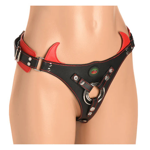 Horny Devil Strap-on Harness Red Horny Devil Strap-on Harness Red