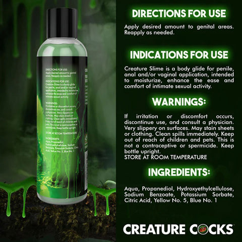 8oz Creature Slime Green Slime Water-Based - Lubricant 8oz Creature Slime Green Slime Water-Based - Lubricant