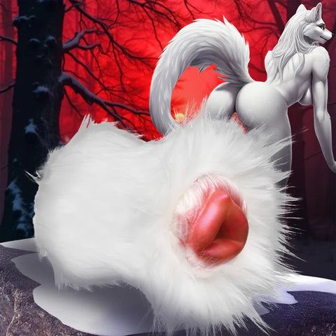 Snow She-Wolf Silicone Stroker - White Snow She-Wolf Silicone Stroker - White