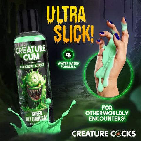 Creature Cum Green Water-Based Lubricant 4oz Creature Cum Green Water-Based Lubricant 4oz