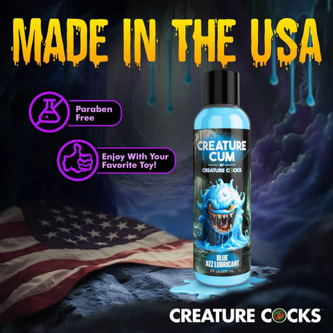 Creature Cum Blue Water-Based Lubricant 8oz Creature Cum Blue Water-Based Lubricant 8oz