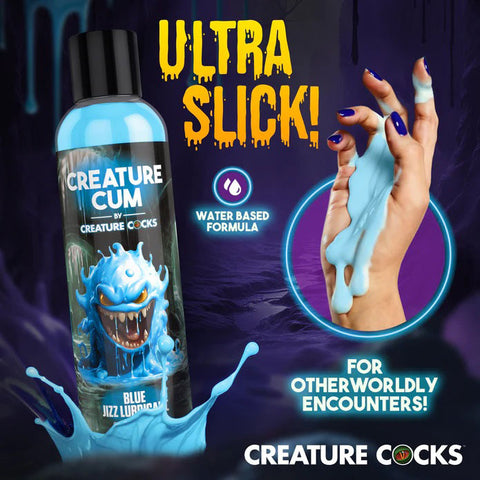 Creature Cum Blue Water-Based Lubricant 8oz Creature Cum Blue Water-Based Lubricant 8oz