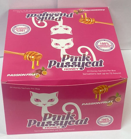 Pink Pussycat for Him Passion Fruit Honey 24ct Display Pink Pussycat for Him Passion Fruit Honey 24ct Display