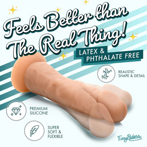 Easy Riders 7" Silicone Dildo - Medium Easy Riders 7" Silicone Dildo - Medium