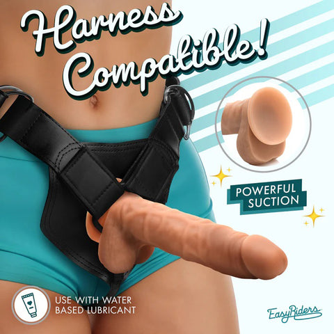 Easy Riders 7" Silicone Dildo With Balls - Medium Easy Riders 7" Silicone Dildo With Balls - Medium