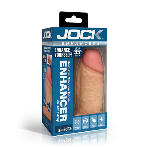 Jock Silicone Penis Extension Sleeve - Light Jock Silicone Penis Extension Sleeve - Light