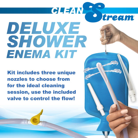 Deluxe Shower Enema Kit - Blue Deluxe Shower Enema Kit - Blue