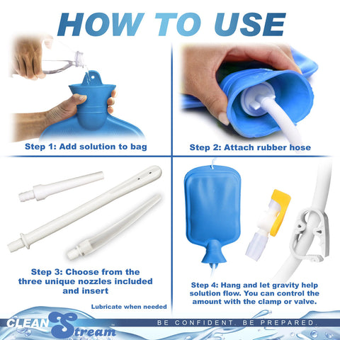 Deluxe Shower Enema Kit - Blue Deluxe Shower Enema Kit - Blue