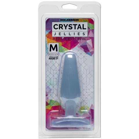 Crystal Jellies Butt Plug - Medium - Clear Crystal Jellies Butt Plug - Medium - Clear
