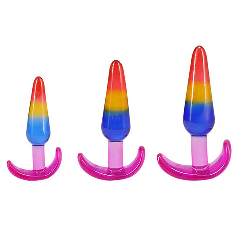 Crystal Jellies - Anal Trainer Set - Rainbow Crystal Jellies - Anal Trainer Set - Rainbow