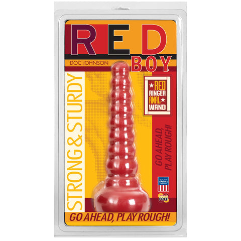 Red Boy - Red Ringer Anal Wand - Red Red Boy - Red Ringer Anal Wand - Red