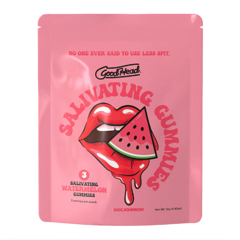 Goodhead - Salivating Gummies 24pk Display (3 Pcs Per Pouch) - Watermelon Goodhead - Salivating Gummies 24pk Display (3 Pcs Per Pouch) - Watermelon