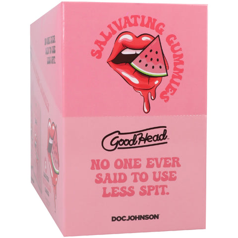Goodhead - Salivating Gummies 24pk Display (3 Pcs Per Pouch) - Watermelon Goodhead - Salivating Gummies 24pk Display (3 Pcs Per Pouch) - Watermelon