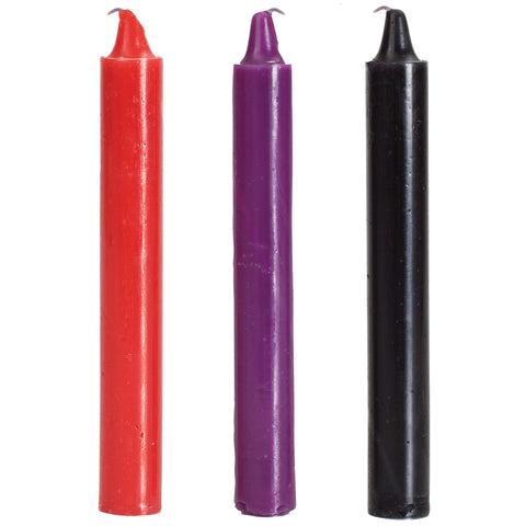 Japanese Drip Candles Set of 3 - Assorted Colors Japanese Drip Candles Set of 3 - Assorted Colors