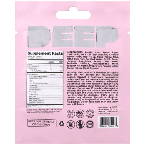 Deep Her Gummy 12 Pack Display 1 Per Pack Deep Her Gummy 12 Pack Display 1 Per Pack