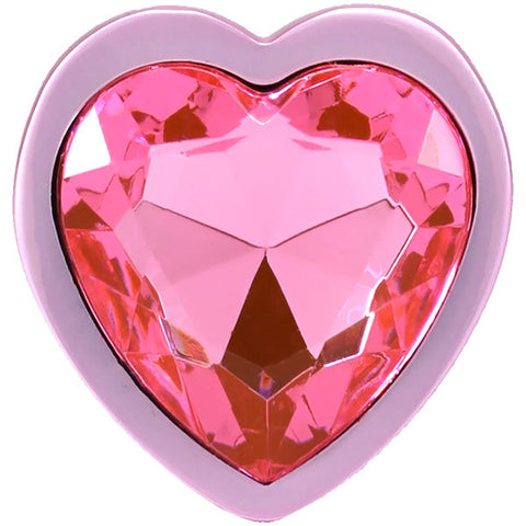 Booty Bling Metal Heart Plug - Small - Pink Booty Bling Metal Heart Plug - Small - Pink