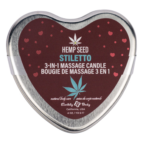 Hemp Seed 3 in 1 Massage Candle Stiletto 4.07oz Hemp Seed 3 in 1 Massage Candle Stiletto 4.07oz