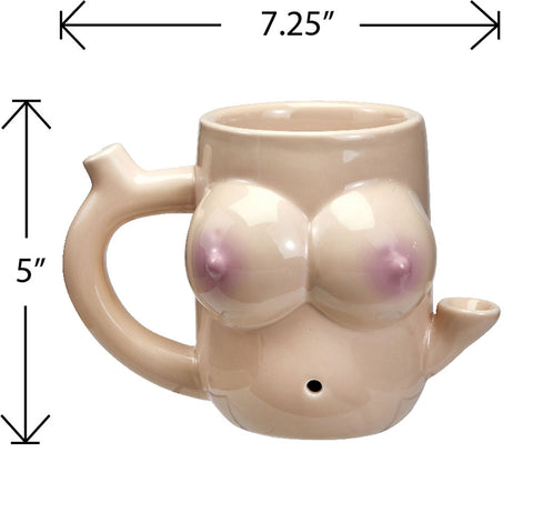 Boob Mug - Novelty Pipe Boob Mug - Novelty Pipe
