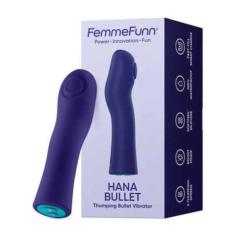Hana Bullet Thumping Vibrator - Purple Hana Bullet Thumping Vibrator - Purple