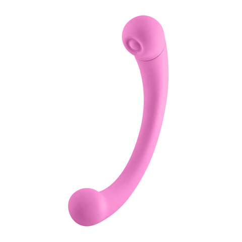 Aluna Dual Stimulating Arc Vibrator - Pink Aluna Dual Stimulating Arc Vibrator - Pink