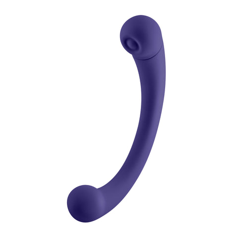 Aluna Dual Stimulating Arc Vibrator - Dark Purple Aluna Dual Stimulating Arc Vibrator - Dark Purple