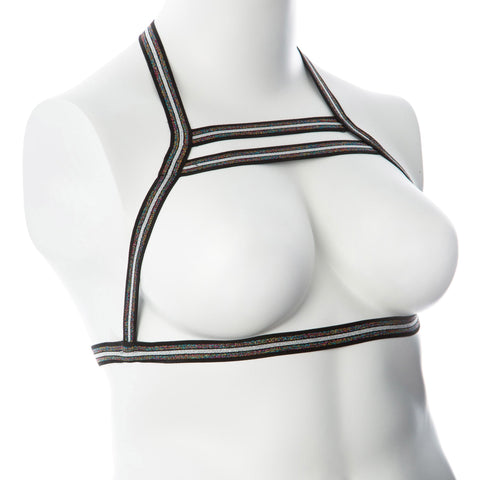 Gender Fluid Silver Lining Harness - Large/xxlarge - Multi-Color Gender Fluid Silver Lining Harness - Large/xxlarge - Multi-Color