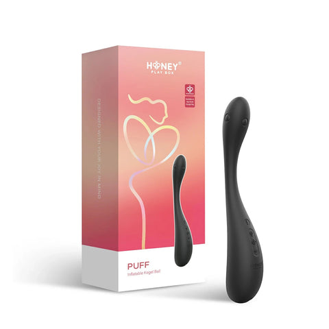 Puff - App Control Inflatable Kegel Ball - Black Puff - App Control Inflatable Kegel Ball - Black