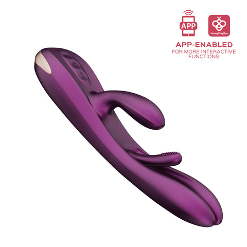 Terri - App Controlled Tapping Rabbit Vibrator -  Purple Terri - App Controlled Tapping Rabbit Vibrator -  Purple