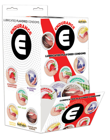 Endurance Condoms - 144 Count Wall Mount Display  - Assorted Flavors Endurance Condoms - 144 Count Wall Mount Display  - Assorted Flavors