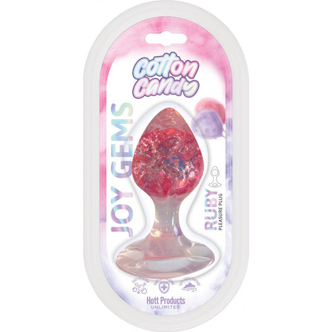 Cotton Candy - Joy Gems Ruby Butt Plug Cotton Candy - Joy Gems Ruby Butt Plug