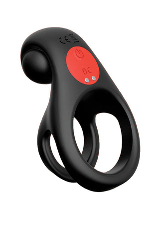 Red Dot Vibrating Cock Ring V2 With Remote - Black/red Red Dot Vibrating Cock Ring V2 With Remote - Black/red