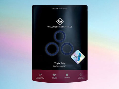 Tripple Grip Cock Ring Set - Blue Tripple Grip Cock Ring Set - Blue