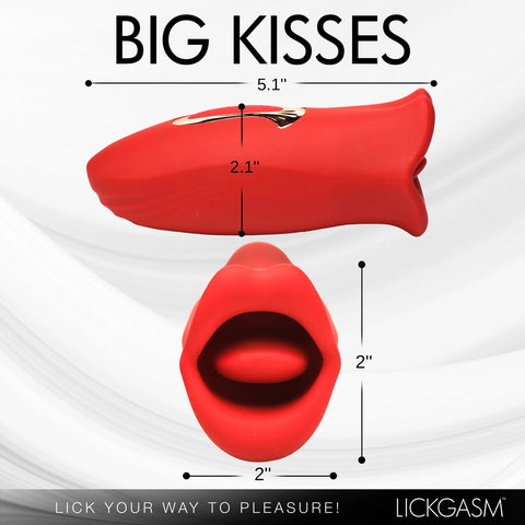 Lickgasm Kiss and Tell Mini Kissing and Vibrating  Clitoral Stimulator - Red Lickgasm Kiss and Tell Mini Kissing and Vibrating  Clitoral Stimulator - Red